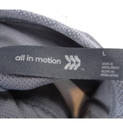 All in Motion Womens Gray Camo Strappy Lattice Back Sports Bra Size L - Thumbnail 2