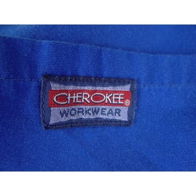 Cherokee Workwear Royal Blue Scrub Pants Women XS Drawstring Cargo Pocket - Thumbnail 6