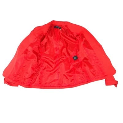 NWT-Kasper Womens Red Two Button Blazer Suit Jacket Notched Lapel Size 4 - Thumbnail 2