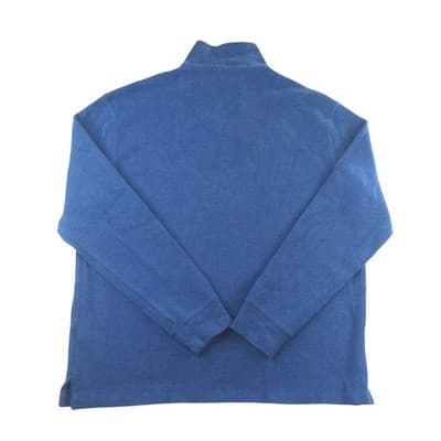 Ralph Lauren Mens Blue Quarter Zip Pullover Sweater Size L - Thumbnail 8