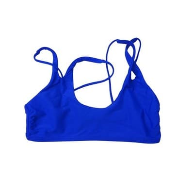 Bikini Tops Lot Set of 3 Sz S Blue Peach Light Blue Swimsuit Beach Pool Swim - Thumbnail 4
