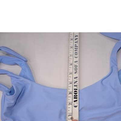 Bikini Tops Lot Set of 3 Sz S Blue Peach Light Blue Swimsuit Beach Pool Swim - Thumbnail 11