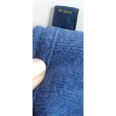 Ralph Lauren Mens Blue Quarter Zip Pullover Sweater Size L - Thumbnail 7