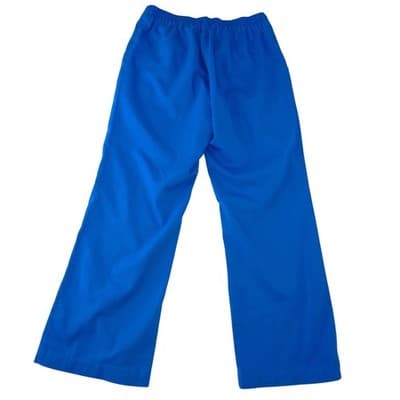 Purple Label by Healing Hands Womens Royal Blue Scrub Pants Petite Small - Thumbnail 3