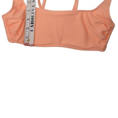 Bikini Tops Lot Set of 3 Sz S Blue Peach Light Blue Swimsuit Beach Pool Swim - Thumbnail 12