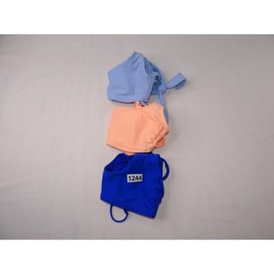 Bikini Tops Lot Set of 3 Sz S Blue Peach Light Blue Swimsuit Beach Pool Swim - Thumbnail 17