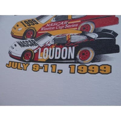Vintage Jiffy Lube 300 NASCAR T-Shirt New Hampshire International Speedway 1999 - Thumbnail 5