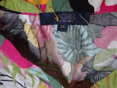 Rachel Roy Women's Plus Size 3X Floral Print Blouse NWOT - Thumbnail 2