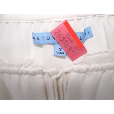 Vintage Cream Off White Lace Trimmed Sheer Blouse Women's Elegant Sheer Top - Thumbnail 2