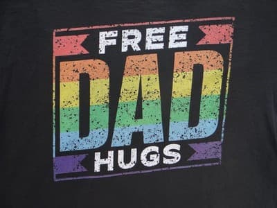 Free Dad Hugs Graphic T-Shirt - Thumbnail 3