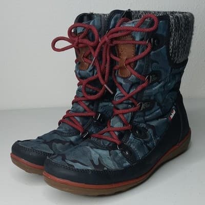 Khombu Womens Winter Boots Camo Lace Up Insulated Warm Snow Boots - Thumbnail 2