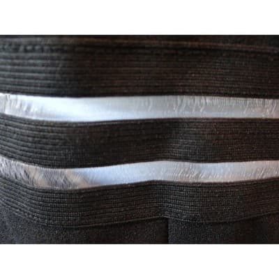 Black Halter Neck Romper Mesh Trim Cutout Detail - Thumbnail 3
