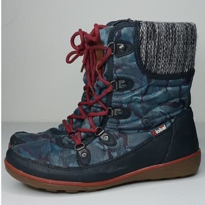 Khombu Womens Winter Boots Camo Lace Up Insulated Warm Snow Boots - Thumbnail 4