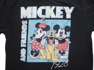 Disney Mickey and Friends 1928 Graphic T-Shirt Medium Minnie Mickey Pluto - Thumbnail 2