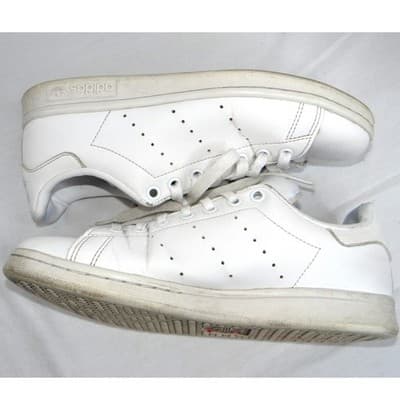 Adidas Stan Smith White Leather Low Top Sneakers Women's Size 5.5 - Thumbnail 3