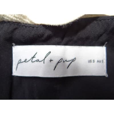 Petal + Pup Black Scalloped Peplum Cami Top Size S Rickrack Adjustable Strap - Thumbnail 2