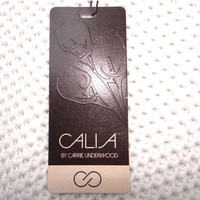 Calia by Carrie Underwood Effortless Crochet Sweater Pure White Open Back XS NEW - Thumbnail 3