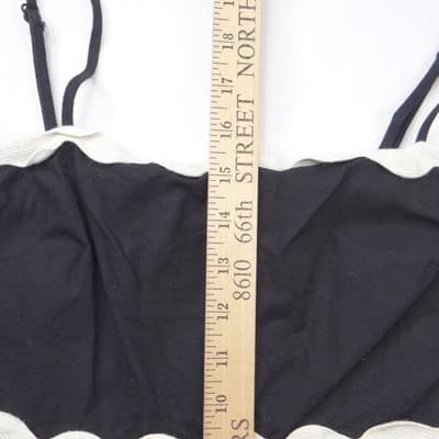 Petal + Pup Black Scalloped Peplum Cami Top Size S Rickrack Adjustable Strap - Thumbnail 5