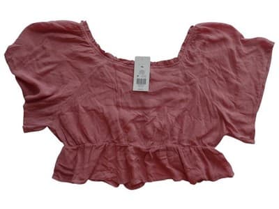 True Craft Flirty Coral Peplum Top NWT- Perfect for Summer - Thumbnail 2