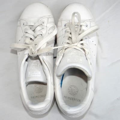 Adidas Stan Smith White Leather Low Top Sneakers Women's Size 5.5 - Thumbnail 6