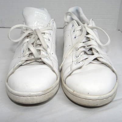 Adidas Stan Smith White Leather Low Top Sneakers Women's Size 5.5 - Thumbnail 4