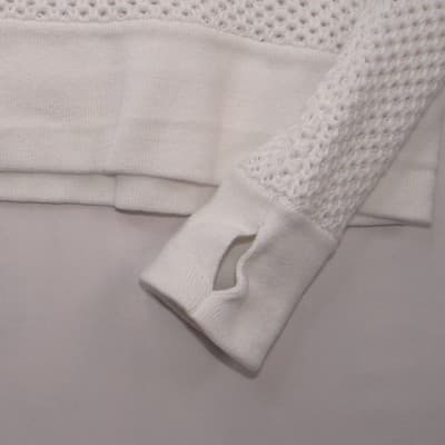 Calia by Carrie Underwood Effortless Crochet Sweater Pure White Open Back XS NEW - Thumbnail 7