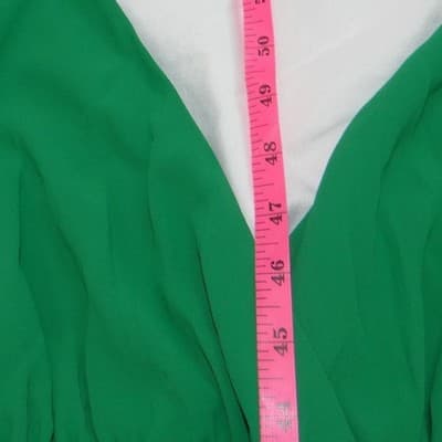 NWT-E.ssue Green V-Neck Surplice Maxi Dress Spaghetti Strap LD33080S NWT Small - Thumbnail 5