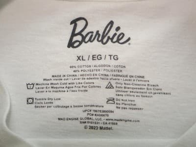 Barbie Graphic T-Shirt - Iconic Pink Logo - Thumbnail 4