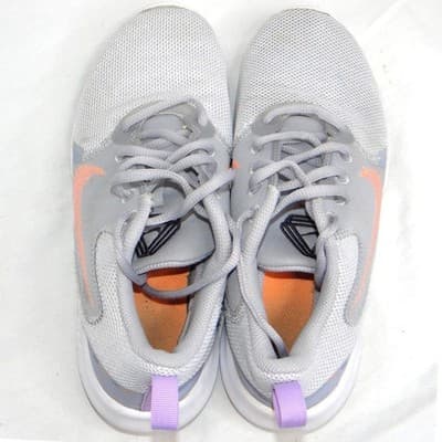 Nike Flex Running Shoes Women's Gray Peach Swoosh Lightweight Size 6.5 - Thumbnail 5