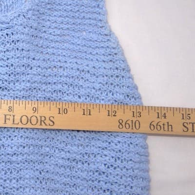American Eagle Outfitters Light Blue Knit Racerback Tank Top Womens Medium - Thumbnail 4