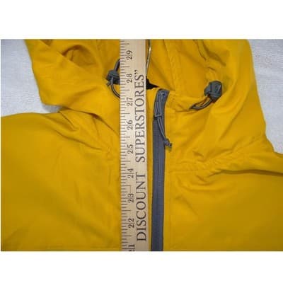 HM Mens Yellow Hooded Windbreaker Lightweight Zip Up Jacket Size M 2013 - Thumbnail 5