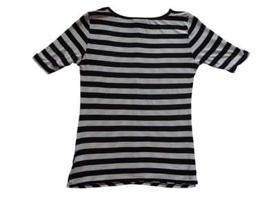 LuLaRoe Black and White Striped Shirt - Stylish and Versatile - Thumbnail 2