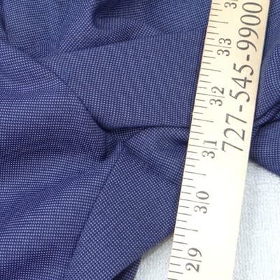 Perry Ellis Portfolio Mens Slim Fit Blue Textured Dress Pants 36x32 Flat Front - Thumbnail 6