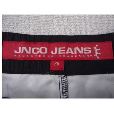 JNCO Jeans Mens Dragon Graphic Board Shorts Grey Black Y2K Skate Swim Trunks 36 - Thumbnail 2