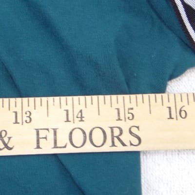 Nike Womens Long Sleeve Cropped T-Shirt Teal Green Logo Tape XS - Thumbnail 4