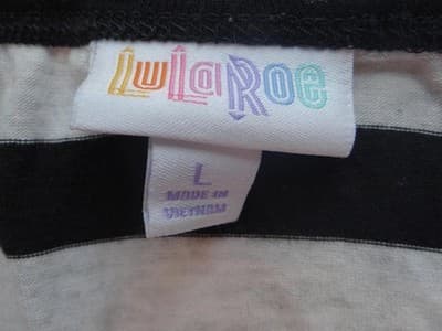 LuLaRoe Black and White Striped Shirt - Stylish and Versatile - Thumbnail 3