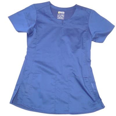 WonderWink PRO Renew Scrub Set Womens XXS Top XS Pants Royal Blue V-Neck Cargo - Thumbnail 8