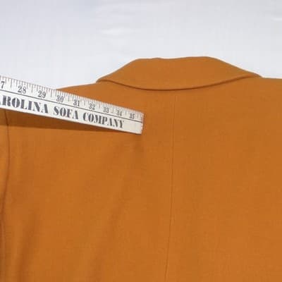 Linda Allard Ellen Tracy Mustard Yellow Wool Cashmere Blazer Jacket Size 6 - Thumbnail 9