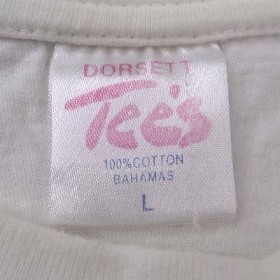 Vintage Bahamas Island Hoppers Dolphin Graphic T-Shirt White XL Tropical Tees - Thumbnail 2
