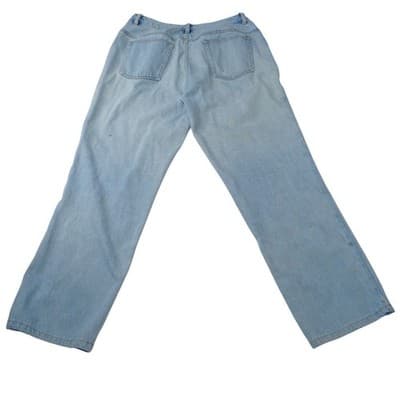 Jeanology Newport News Womens Jeans Star Mesh Cutouts Embellished Denim Sz 16 - Thumbnail 8
