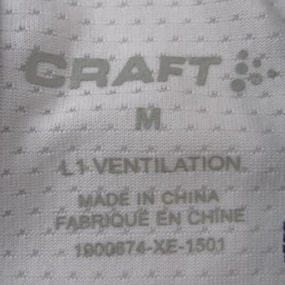 Craft Mens L1 Ventilation Cycling Jersey Black Red White Full Zip Size M 1900874 - Thumbnail 2