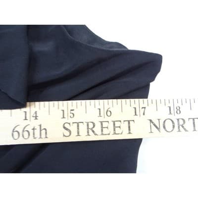 Evan-Picone Black Ruffle V-Neck Empire Waist Sleeveless Dress Petite 12P - Thumbnail 4