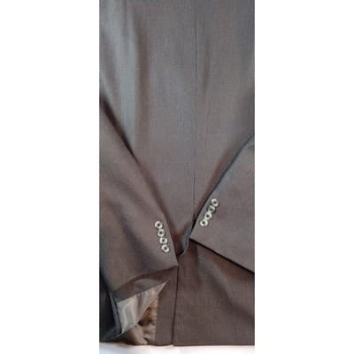 Geoffrey Beene Men's Brown Textured Blazer Jacket Classic Fit Business Casual - Thumbnail 10