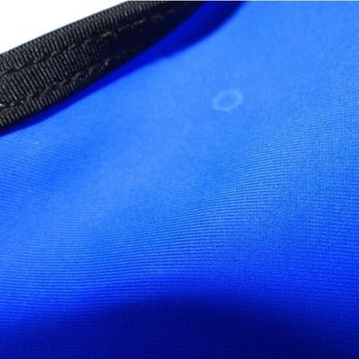 Blue Cage Cutout One Piece Swimsuit Strappy Monokini Black Trim Large - Thumbnail 5