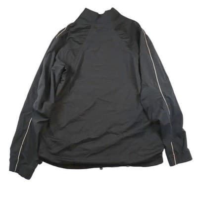 Jordan Black Track Jacket Reflective Stripe Full Zip Men's Medium Athletic - Thumbnail 2