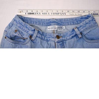 Jeanology Newport News Womens Jeans Star Mesh Cutouts Embellished Denim Sz 16 - Thumbnail 7
