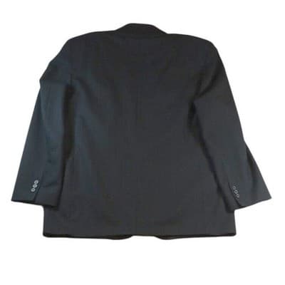 Harve Benard Black Suit Jacket Blazer Two Button Classic Fit Formal Business - Thumbnail 3