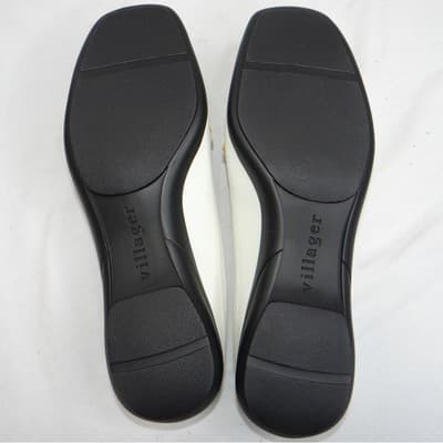 NIB Villager by Liz Claiborne Becky White Mules Loafers Shoes Women's Size 7.5 M - Thumbnail 6