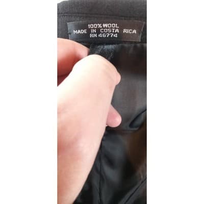 Harve Benard Black Suit Jacket Blazer Two Button Classic Fit Formal Business - Thumbnail 10