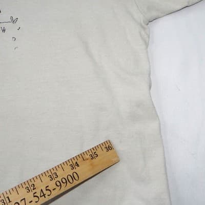 Half Evil 333 Mens Graphic T-Shirt Cream Off-White Devils Rabbits Streetwear XL - Thumbnail 7